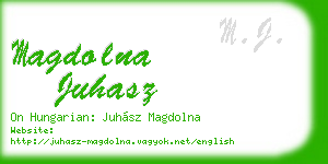 magdolna juhasz business card